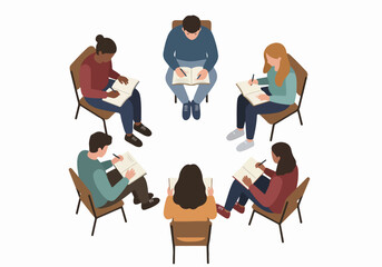 Happy kids playing with light effects