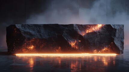 Molten Rock Futuristic Platform