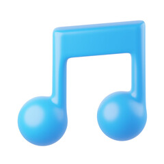 Music 3D Icon, 3D rendering