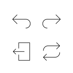 Back Forward Close and Refresh Icon Set for Web Dashboard Interface