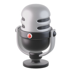 Sound Recorder 3D Icon, 3D rendering