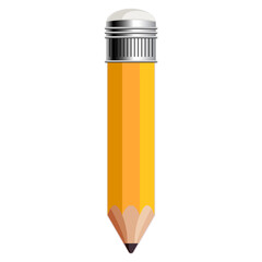 Yellow pencil cartoon cute design