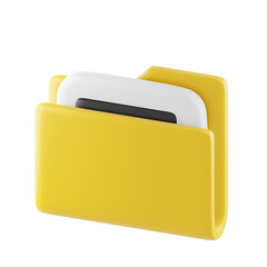 Files 3D Icon, 3D rendering