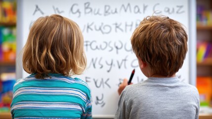Children Engaged in Learning Activities in a Classroom Setting
