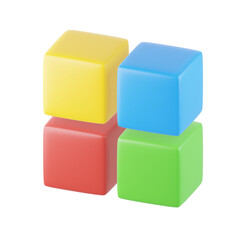 Menu 3D Icon, 3D rendering