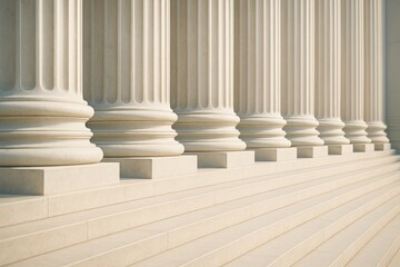 Classical Stone Columns Majestic Architectural Setting