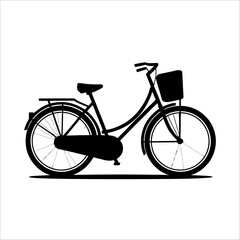 Fototapeta premium Cycle silhouette set minimal vehicle vector pack for print digital art advertising and branding