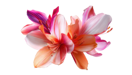 Abstract floral arrangement in vibrant colors