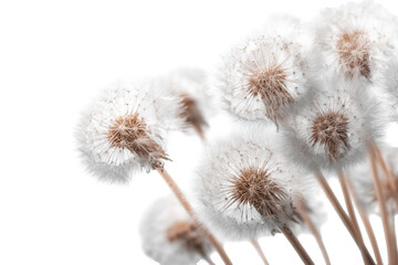 Obraz premium Close-up of dandelion seed heads (4)