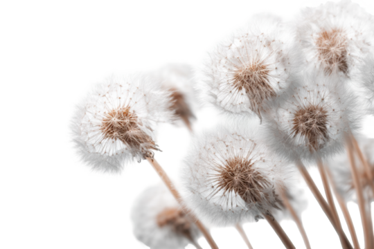 Close-up of dandelion seed heads (4)