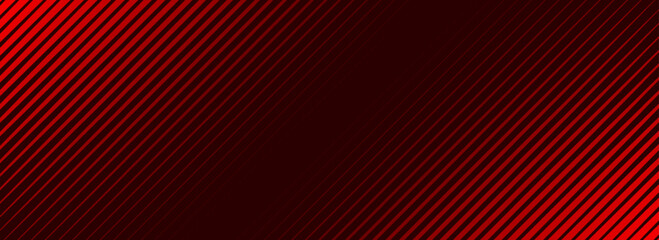 Red diagonal straight line background. Abstract dark striped gradient wallpaper. Red slanted stripes backdrop for flyer, banner, poster, presentation. Masculine linear game or sport texture. Vector
