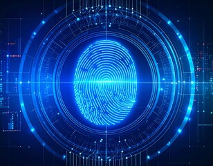 Digital fingerprint graphic