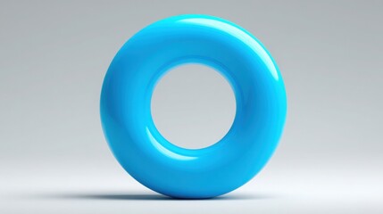 A blue representing a cycle of income and yield in an innovative concept of financial automation and strategy