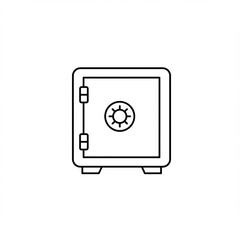 2D Safe vault icon
