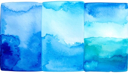 Abstract watercolor panels