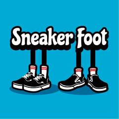 cartoon sneakers vector