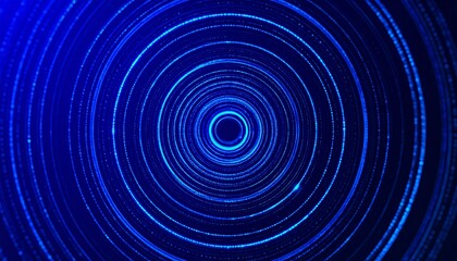 Obraz premium Abstract concentric circles of light