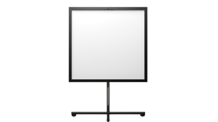 vertical digital display panel on white background