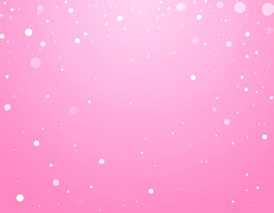 Soft pink background with white dots