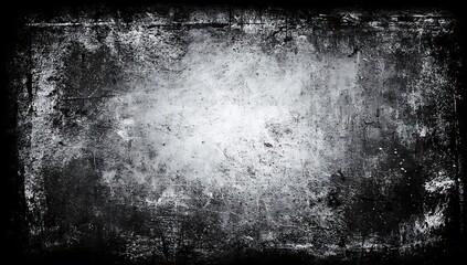 Fototapeta premium Heavily distressed dirty grunge texture vignette effect background