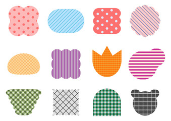 カラフルな色々な形のセット