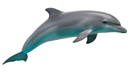 A graceful dolphin leaping high above the ocean waves a majestic marine mammal in its natural habitat beautiful creature wildlife photography