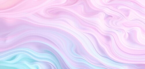 Obraz premium Soft, dreamy pastel swirls in lavender, rose, and mint green, soft, backgrounds