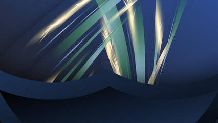 Blue gold background