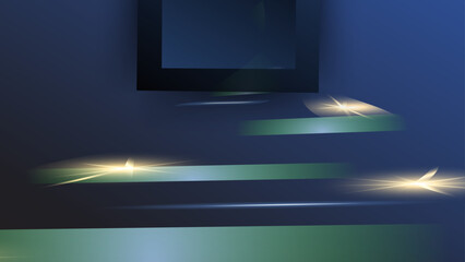 Blue gold background