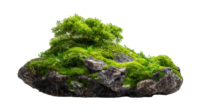 Moss-covered rock formation (1)