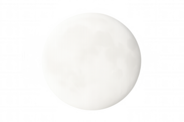 Ideal element for diverse design projects and creative presentations: perfect white circle with a transparent background