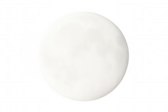 Ideal element for diverse design projects and creative presentations: perfect white circle with a transparent background