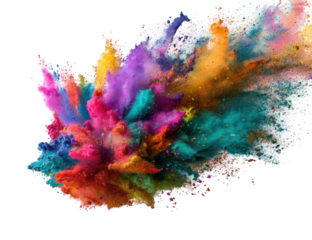Vibrant explosion of colorful powder (2)