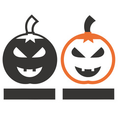 Jack O Lanterns with Evil Faces Spooky Halloween Art