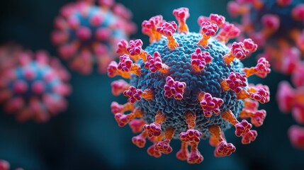 Coronavirus Virions Illustration