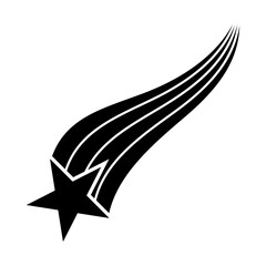 black shooting star element