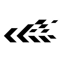 sport racing stripes sticker element