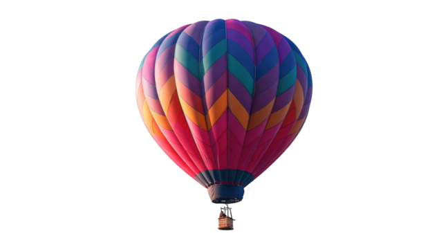 Colorful hot air balloon against black background (24)