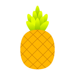 pineapple flat design element