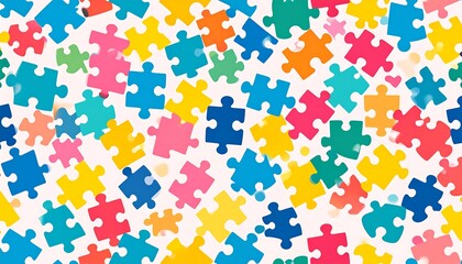 Colorful jigsaw puzzle pieces (1)