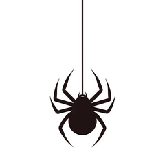 Hanging Spider Silhouette a Spooky Halloween Decoration