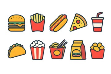 fast food icons
