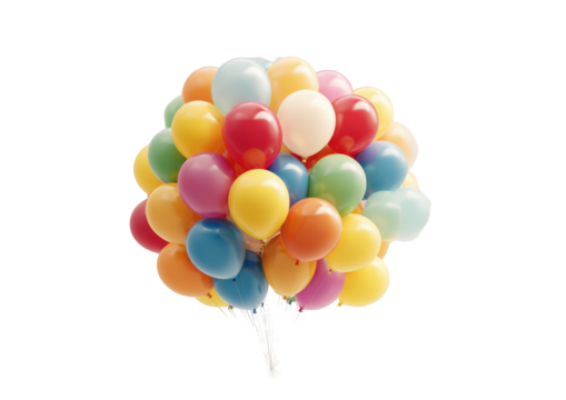 A cluster of colorful balloons (1)