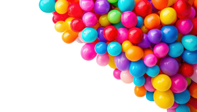 Vibrant balloons in a cluster
