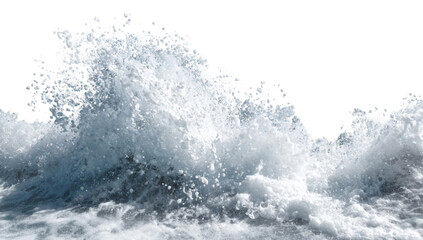 A powerful wave cresting