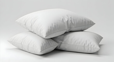 Soft White Pillows Stacked High Quality Comfortable Sleep Rest Relaxation Bedroom Decor Home Textile Comfort Cozy Softness Pillows for Sleeping Luxury Bedding