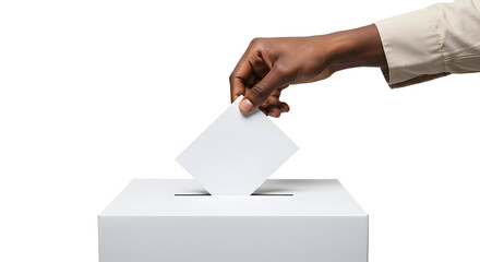 Hand dropping ballot into box election voting democracy participation rights suffrage freedom choice political process civic duty responsibility democracy in action