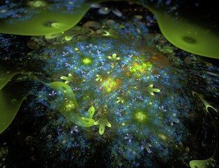 Imaginatory fractal abstract background Image