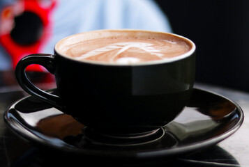 cup of coffee with milk