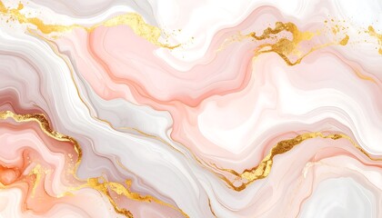 Elegant Pink and Gold Marble Texture